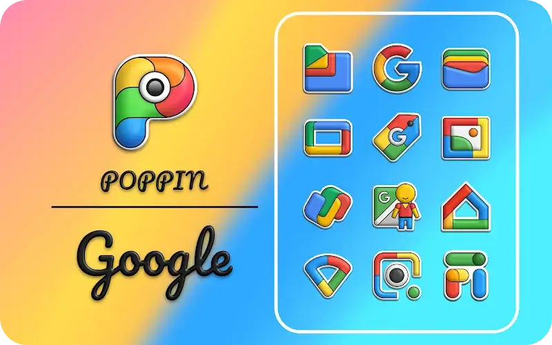 Poppin icon pack - screenshot 1