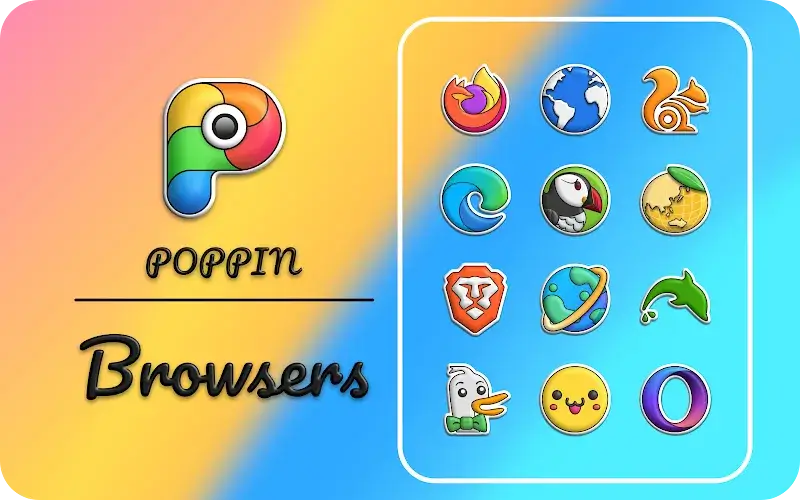 Poppin icon pack - screenshot 2