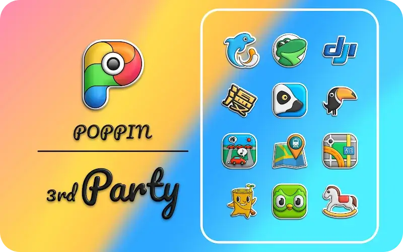 Poppin icon pack - screenshot 5