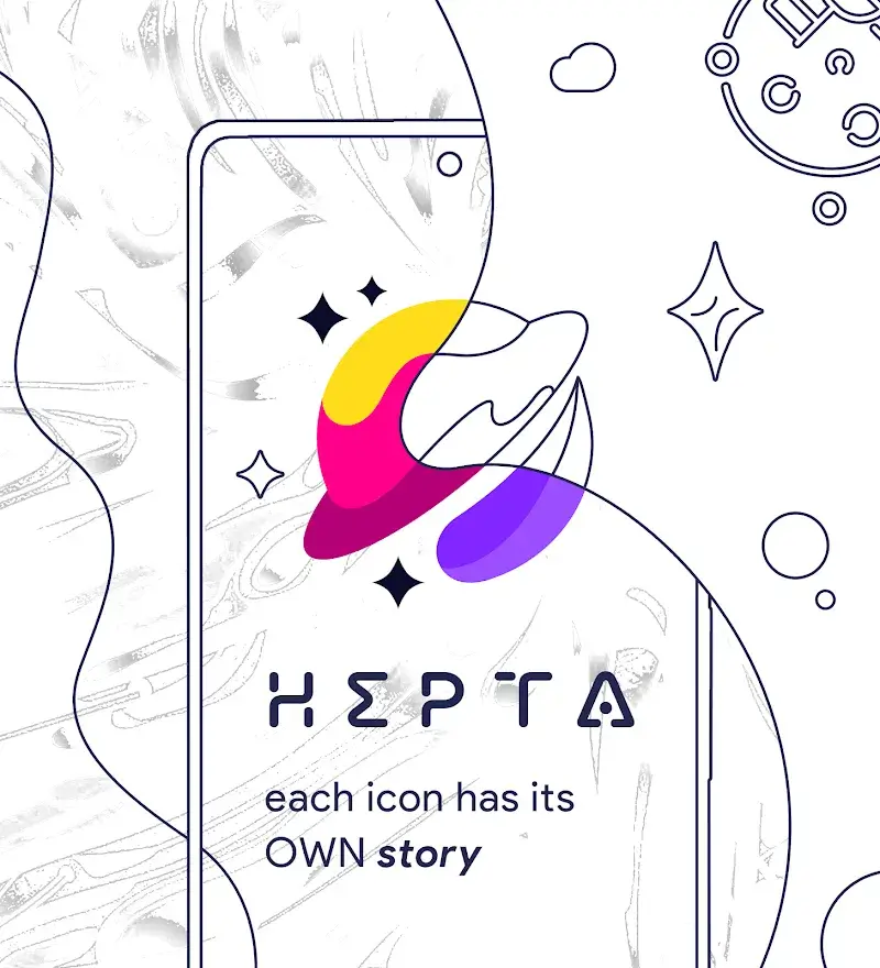 Hepta Theme, Icons, Widgets - screenshot 1