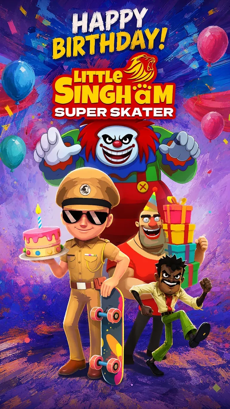 Little Singham Super Skater - screenshot 1