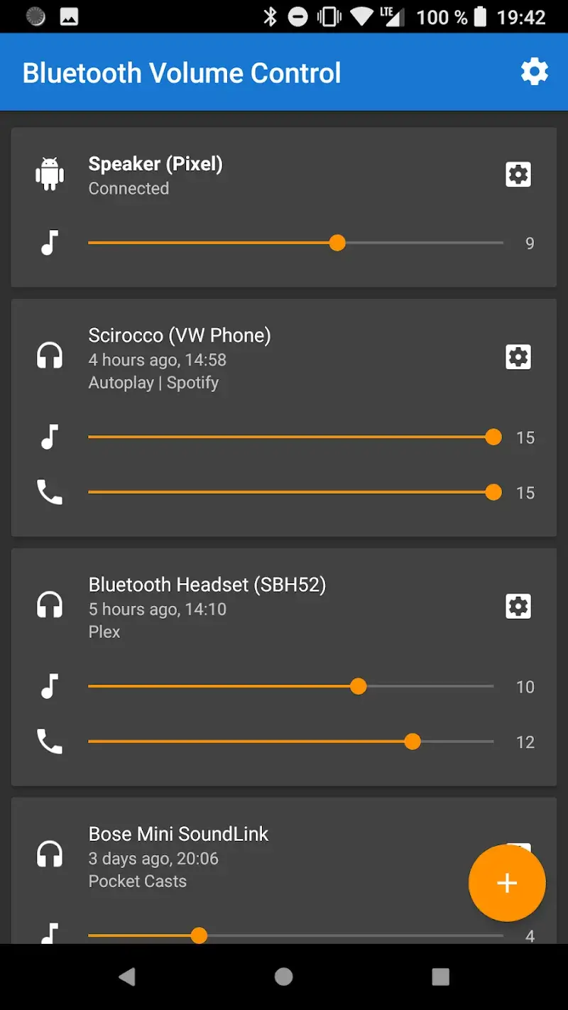 Bluetooth Volume Manager - screenshot 1