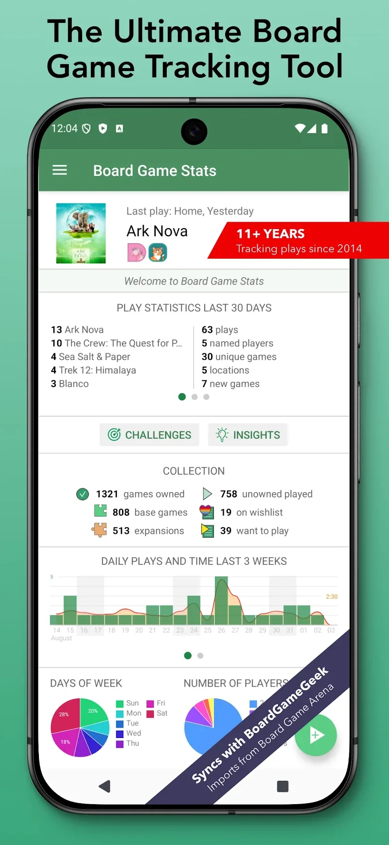 Board Game Stats - screenshot 1